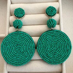 J.Crew | Boho Beaded drop Earrings | 2.75” Drop